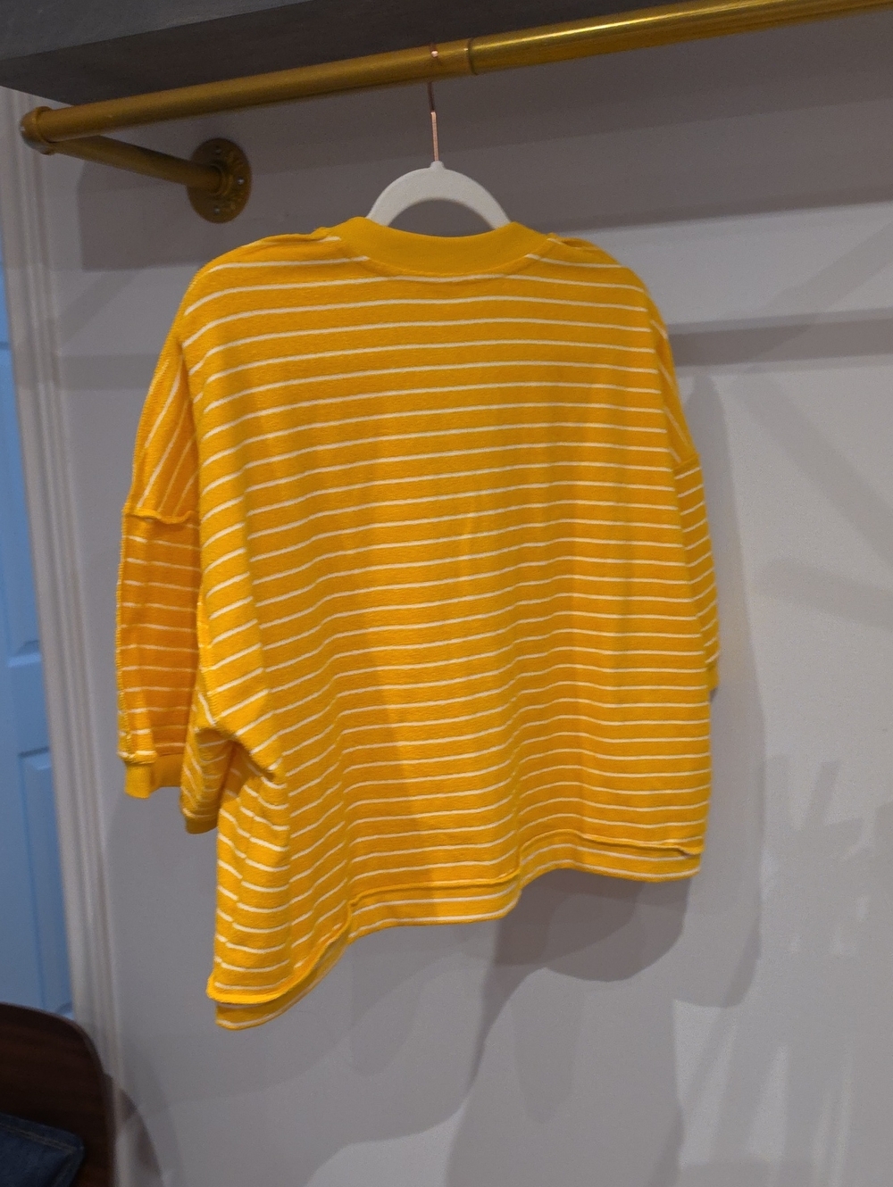 NWT Free People Matilda Strip Terry Top - Picture 10 of 10